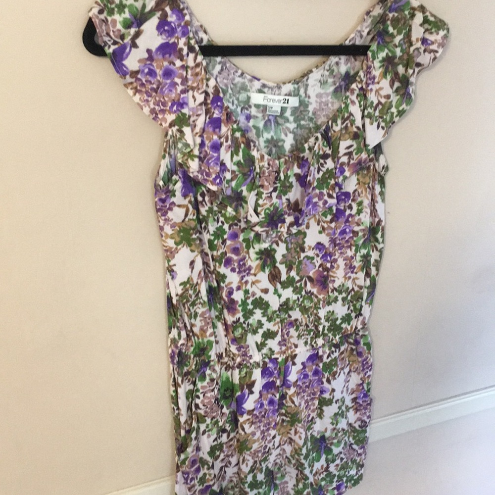 Forever 21 floral romper